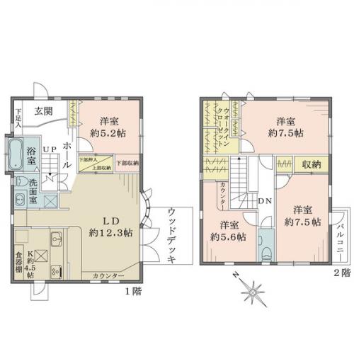 各居室に収納やWICが備わっております。また、車1台駐車可能です。（車種制限有）