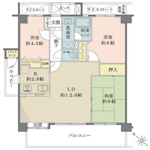 対面式キッチンにつき室内を見渡せます