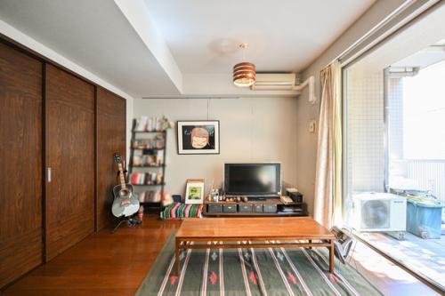 14.0帖のリビングダイニングキッチン～LD部分には床暖房がございます～