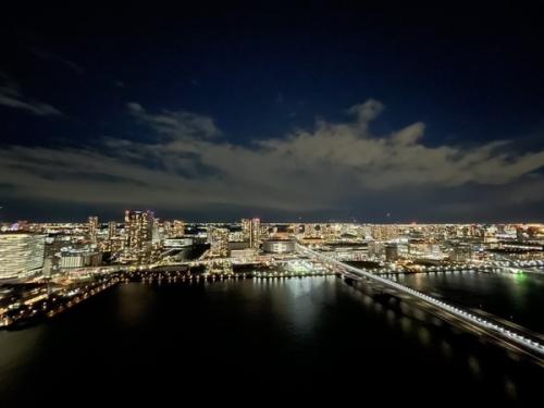 晴海運河・東京湾方面を見渡す眺望