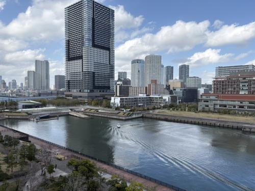 東雲運河を望む眺望。