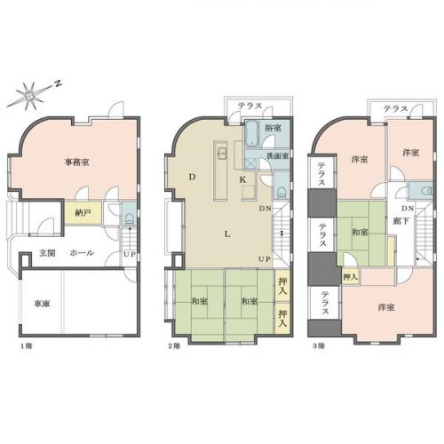 1階部分は、店舗利用も可能です。