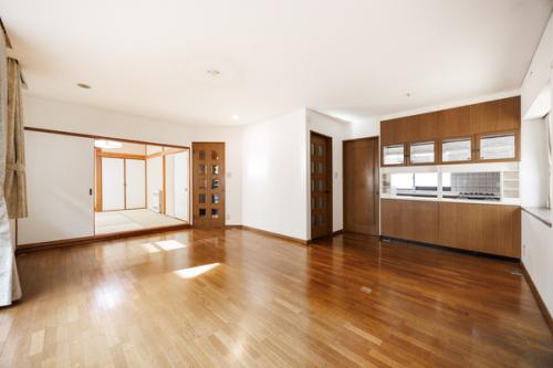 開放感のあるリビングダイニング