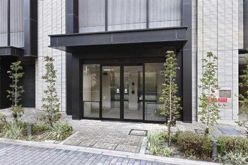 屋内駐輪場入口