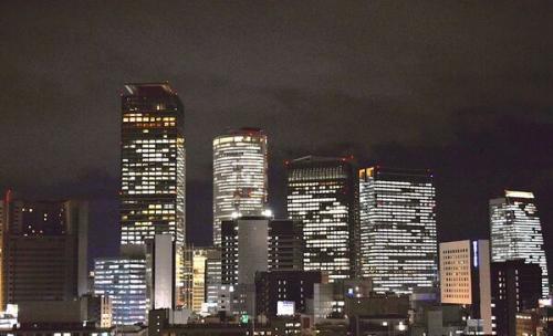 夜景　リビングから西側を望む