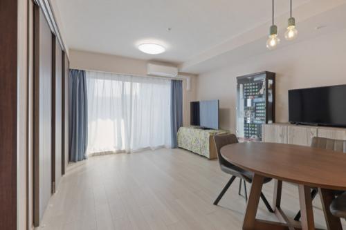 リビングダイニングには床暖房あり