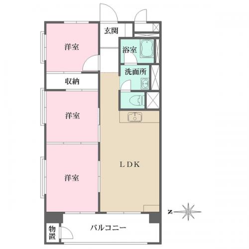 8階部分角部屋につき、通風良好なお部屋となっております。