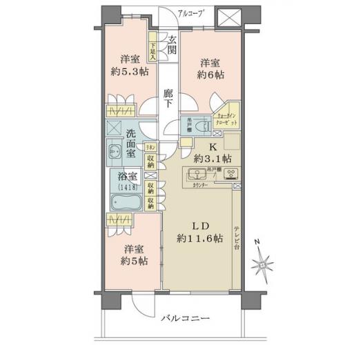 室内大変お綺麗にお使いです。是非ご見学ください。