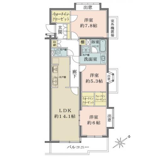 全居室に窓のついた明るいお部屋となっております。