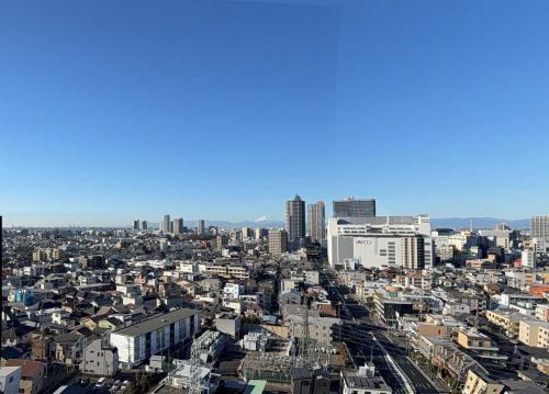 眺望：晴れた日には、富士山を望むことができます
