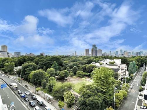 眺望：バルコニーから