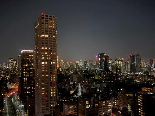 眺望：(夜景・東京タワー・東京スカイツリーを望む)・ズームあり