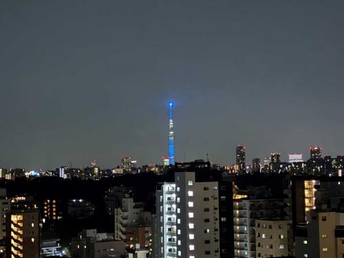眺望：東側バルコニーからの眺望 夜景(ズームあり)