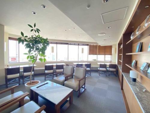 共用施設：「ビューラウンジ」31階部分、スカイツリーを望む、無償で利用可能