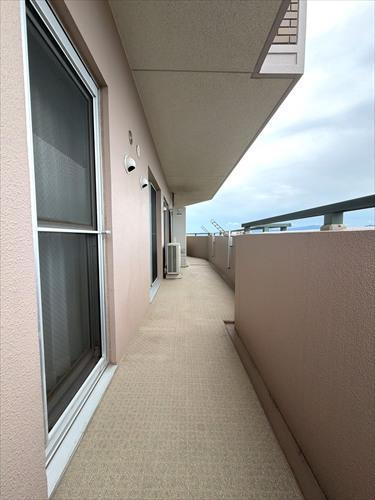 南西向きバルコニー