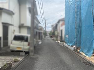 南西側前面道路（2026年9月撮影）