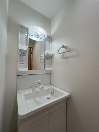 シャワー水栓つき洗面台