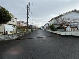 前面道路（2025年1月撮影）