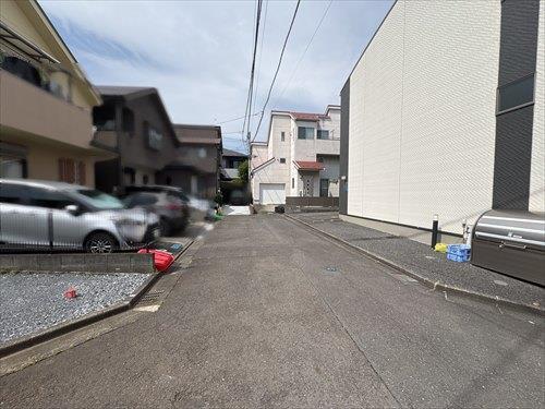 北東側前面道路 北東側前面道路
