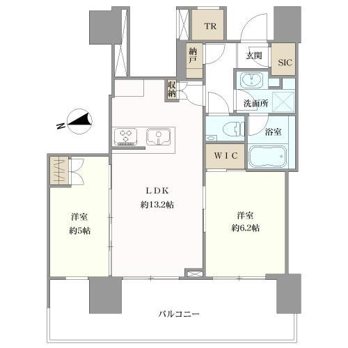 間取図（TR＝トランクルーム）