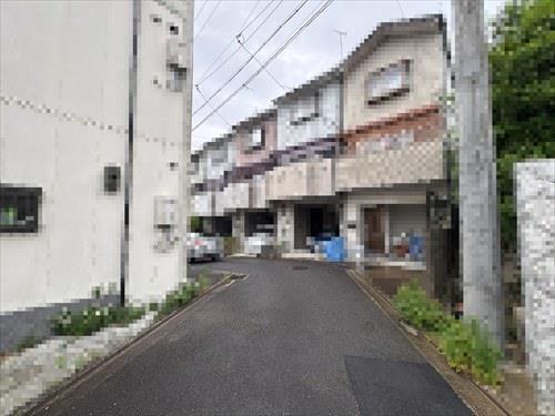 現地写真です⑦南西側道路