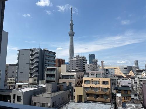 共用廊下からの眺望【2026年7月撮影】