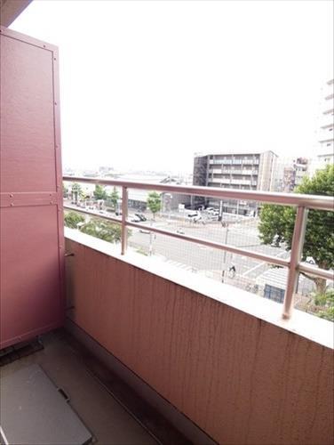 西向きベランダ