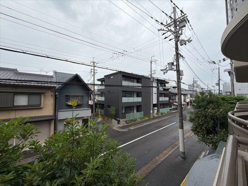 西向きバルコニーからの眺望