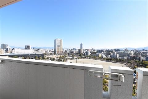 南東側バルコニーからの眺望