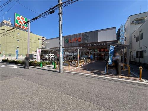スーパー ライフ空堀店330m スーパー ライフ空堀店330m