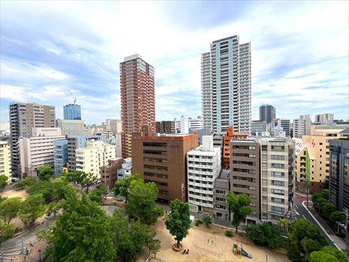 南向きバルコニーからの眺望