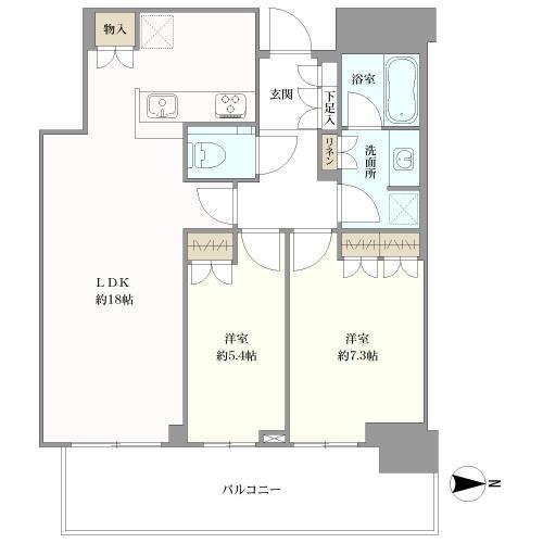 間取図（２ＬＤＫ）