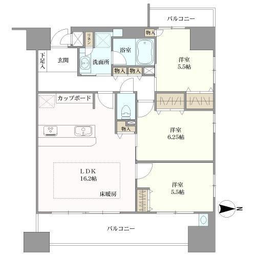 間取図(3LDK)