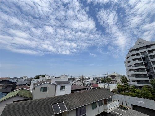 北西向きバルコニーからの眺望