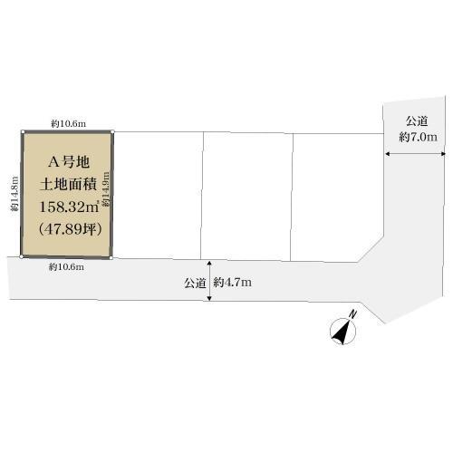 位置図A号地(2024年10月撮影)