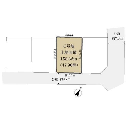 位置図C号地(2024年10月撮影)