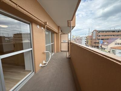 南東向きバルコニー