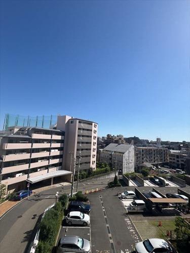 東向きバルコニーからの眺望