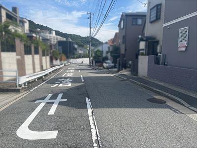 現地含む前面道路