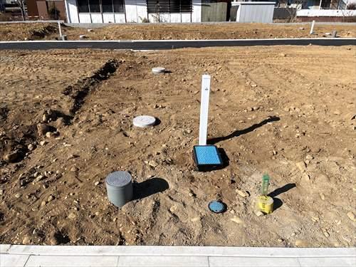 宅地内引込設備（上・下水道、都市ガス）