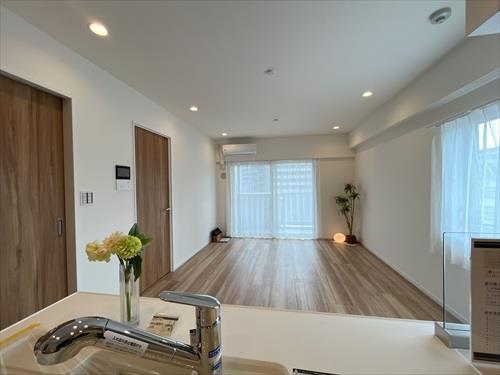 キッチンから見たLDK