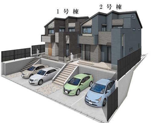 完成予想図（1号棟：左側）