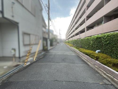 前面道路です。