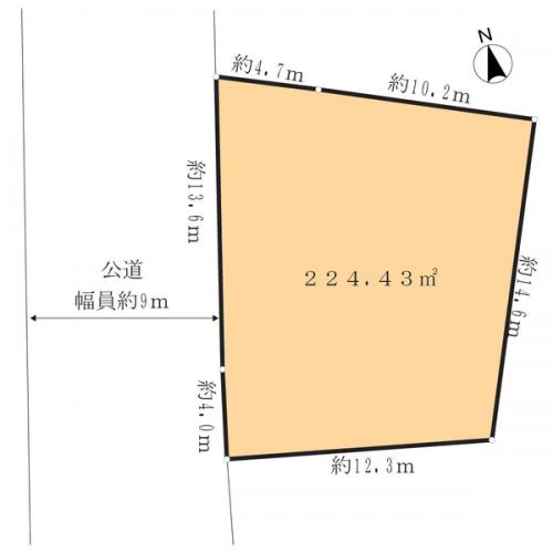 敷地面積：２２３．４３平米