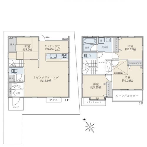 専有面積：１０１．０２平米　４ＬＤＫ