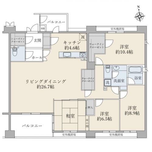 【間取図】専有面積約１５０平米の圧倒的なゆとり