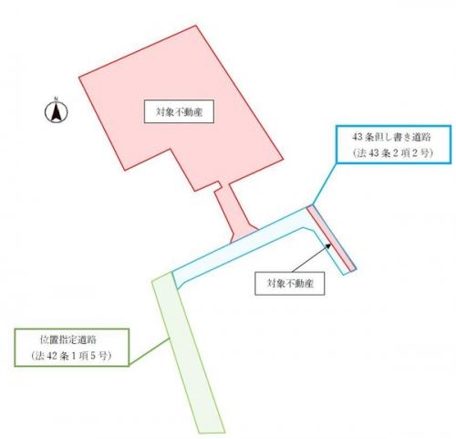 敷地図（土地面積約２７０坪）