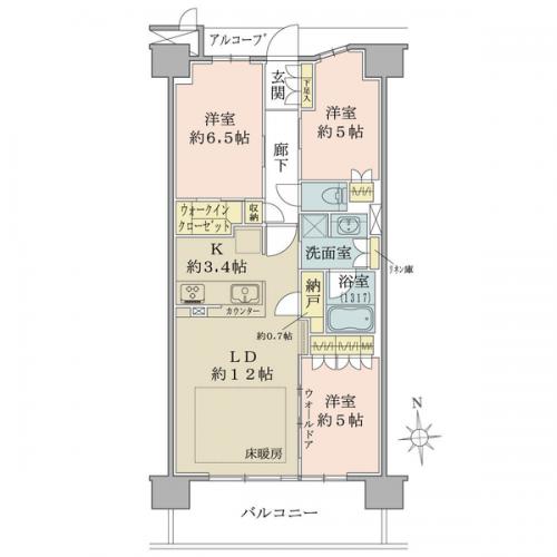 ７１．３０平米　ＬＤＫ