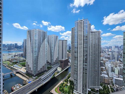 ３７階から浜松町、都心方面の眺望、夜景を眺めることができます。