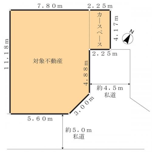 カースペース有。お好きなハウスメーカーで建築可能！